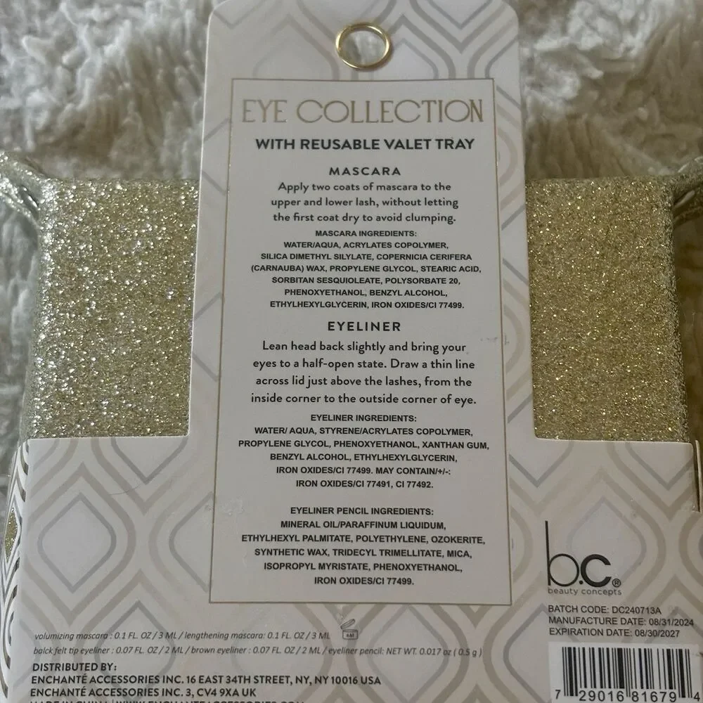 Beauty Concepts Eye Collection With Reusable Try. 5 Piece Set.‎ NEW